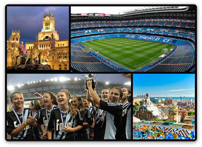 Spain Soccer Tours Collage