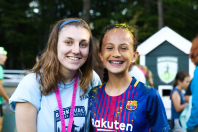 Girls soccer camp campfires in Massachusetts